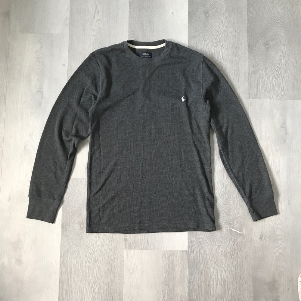 POLO RALPH LAUREN THERMAL LONG SLEEVE CREW PJ TOP MENS LARGE